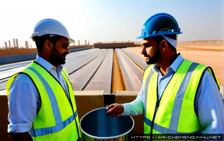바이오연료 생산 공정 - Photorealistic modern biofuel production facility in an Arab Gulf industrial setting, clear stainles...